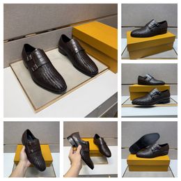 3 colores Top diseñadores hombres zapatos de vestir dobles mocasines de lujo cuero genuino marrón negro zapato de boda tamaño 38-44