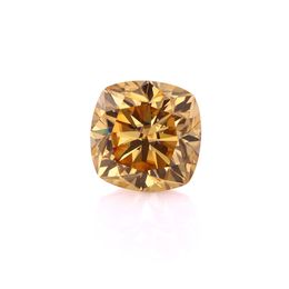 3CT losse 8 * 8mm aankomst champagne kleur kraal test positieve vvs moissanite voor sieraden instelling