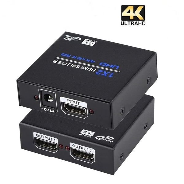 3D 1080p Splitter Compatible con HDMI HDCP 1 en 4 AMPLIFICADOR DE ESTELA DE ENTER AUTO 1x4 Audio Spliter Switch Adapter HD Converter