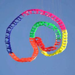 3d 24/48/96 THE Grand Kite Tail Soft Tail suspendu Snake Colored Rotation Umbrella Tissu Kefu Corde accessoires 240424