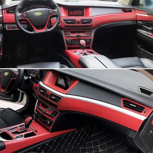 3D/5D fibre de carbone voiture intérieur Console centrale couverture changement de couleur moulage autocollant décalcomanies pour Geely Borui GC9 2015-2018