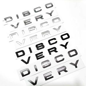 3d ABS Black Chrome Discovery Auto Voorkap Kofferbak Embleem Badge Voor Land Rover Discovery Letters Sticker Accessoires