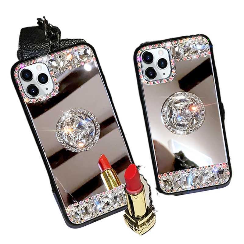 3D Acrílico Sunjolly Espelho Diamante Capas para IPhone15 14promax 15 14pro 15 14plus 15 14 13promax 13pro 13 12 Pro Max Xs Max XR 87Plus case