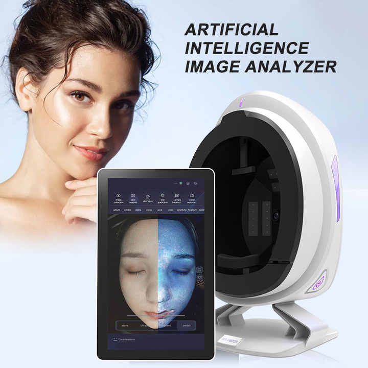 3D AI Face Hud Diagnostics Analyzer ansiktstestare Skanner Magic Face Mirror Device Skin Analysera Machine Skin Analysator