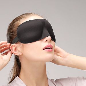 3D Airline Sleep Mask Natural Sleeping Eye Masks Eyeshade Cover Shade Eye Patch Blindfold Travel Eyepatch black