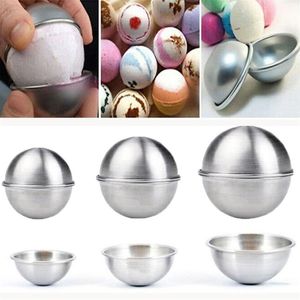 3D Aluminium Legering Cakevorm Pudding Mousse Bakvorm Mallen Half Bol Roast Bal Mold Eigen Crafting Handgemaakte 3 Maten 1000PCS