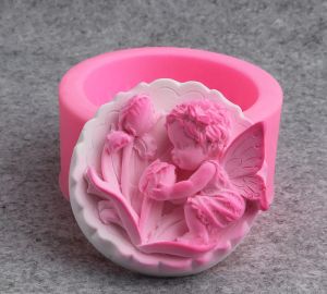 3d Angel Baby Soap Molds Soap Vormt Cake Siliconen Mold Craft Candle Mold Diy aroma gips gereedschap Fondant cake bakvormen