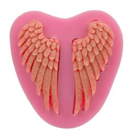 3d Angel Wings Silicone Baking Mold Diy Party Cupcake Topper Fondant Cake Decorating Tools Chocolate Gumpaste Candy Polymer Clay Molds 1223212