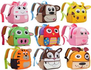 3D Animal Enfants Sac à dos Brand Design Girl Boys Boypack Backpack Toddler Kids NEAPRENE SCHOOLS Sacs de maternelle Bag de dessin animé 2203176468248