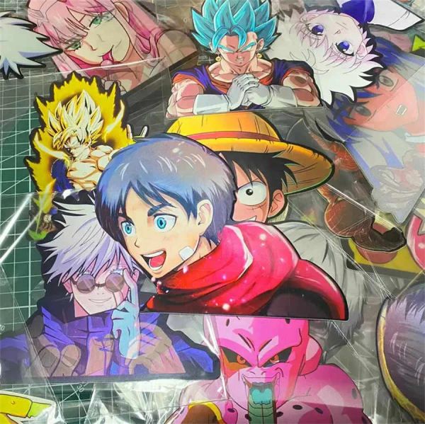 3D Anime Sticker SPY FAMILY Demon Slayer enfants jouets Anime Motion Stickers Outdoor Grade Protection UV Et Water Preuve Animation