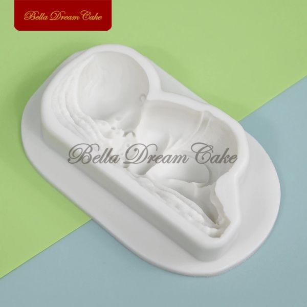 Baby Design Silicone Moule chocolat Fondant Cupcake Moule Diy Sugarcraft Modèle de gâteau de gâteau
