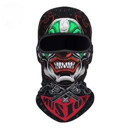 3D Balaclava Ski Mask Maskcle Motorfiets Volledig gezicht Masker Outdoor Tactical Hood Headwar Ghosts Skull Mask Men Women voor Halloween 240517