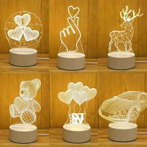 3d beer met hartlichten creatieve led slaapkamer decoraties kleine tafellamp romantisch kleurrijke patroon slaapkamer decoratie verjaardagscadeaus fy5664 0409