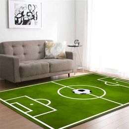 3D slaapkamer tapijten voetbal jongens spelen tapijt voor thuis woonkamer decor keuken mat ouder-kind spellen voetbal vloer oppervlakte 211204
