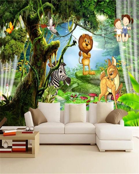 Fond d'écran de chambre 3D Forestasy Forest Astoon Animal Animal Enfants 039 Fond de chambre Fonds d'écran muraux Paint Home Painting M3551386