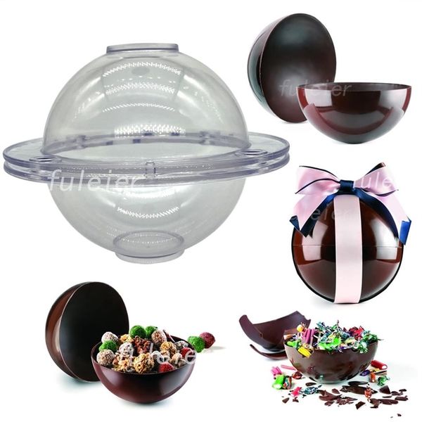 Moules à boules de moule à chocolat en Polycarbonate de grande sphère 3D pour la cuisson, fabrication de bombe au chocolat, gâteau, gelée, Mousse, confiserie 220518271u