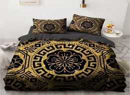 Black Design Custom Counfor Counfet Duvet Quilt Cover Liberter Set Oread Case Shams King Queen Double Single Size Home Textile T2250641