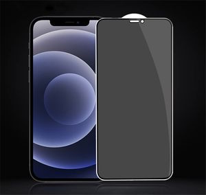 Protecteur d'écran 3D Black Edge Privacy Film de verre trempé anti-espion résistant aux rayures pour iPhone 14 Pro Max 14Pro 13 12 Mini 11 XR XS X 8 7 Plus 6 Vente en gros d'usine