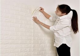 Autocollants muraux en briques 3D Self adhésif Fondère mousse étanche revêtue de mur de mur pour enfants pour enfants DIY DÉCOL8492533