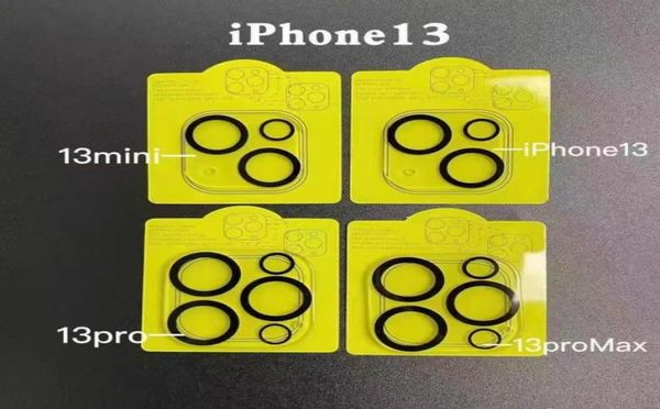 Protecteur de caméras 3D pour iPhone 13 Pro Max Len Temperred Glass Film Full Cover Series Apple Mobile 12 avec package de vente au détail 6509247