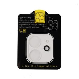 3D HD Heldere cameralens gehard glas Krasbestendig Achterkant Schermbeschermer volledig bedekt voor iPhone 15 14 13 12 mini 11 pro max Met Flash Circle 2023