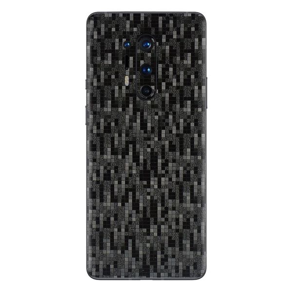 3D Camo Wood Skin Film Wrap Skin Téléphone Back Sticker pour OnePlus Ace2 Ace Pro 11 10 9 Pro 8T 8 7T 1 + 7T Pro 1 + 6T Black Camo Skin