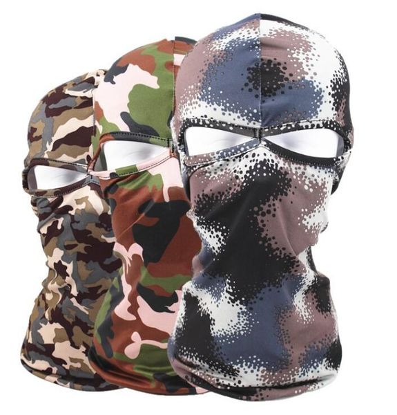 Camuflaje 3D Ciclismo Mascarilla facial Camo Headgear Pasamontañas Protector de cuello para caza Pesca Camping Máscara de protección UV al por mayor