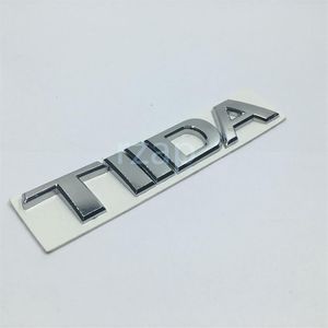 Emblème de voiture 3D pour Nissan Tiida lettre Logo argent Auto coffre arrière Badge plaque signalétique Sticker288E