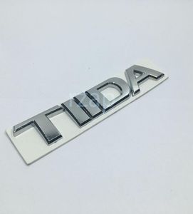 3D Auto Embleem Voor Nissan Tiida Brief Logo Zilver Auto Kofferbak Badge Naam Plaat Sticker8348918