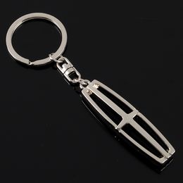 Keychain 3D Car Keychain Llavero Keyring pour Lincoln Auto Key Chain Ring Styling Keyholder Metal 4S Cadeaux
