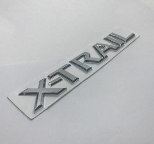 Badge arrière de l'emblème arrière 3D Chrome x Trail Letters Silver Autocollant pour Nissan Xtrail Auto Styling5886976