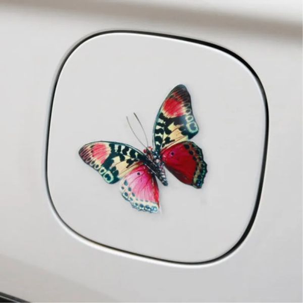 Pegatinas para automóviles 3D hermosas personalidad de mariposa creativa impermeable calcomanías de bricolaje de automóviles extraíbles accesorios para automóviles