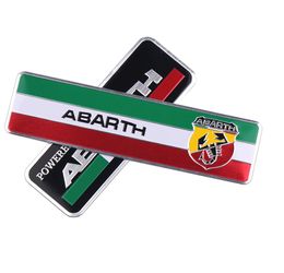 3D Car Styling Abarth Scorpion logo Métal Autocollant Badge Emblème Decal Pour Tous Fiat Punto 124/125/125/500 décoration Accessoires