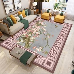 Carpets 3D salon chinois Crystal Velvet Carpet Take Table Style Study Bounching Classical Fo 240424