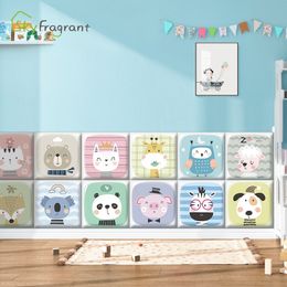 3D Cartoon Animal Anti-collision Soft Wall Stickers For Kids Rooms Kindergarten Wall Decor Home Baby Room Skirting Decoration