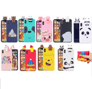 3D Cartoon Cute Soft Case For Samsung Galaxy A11 A21S A31 A51 5G A71 NOTE 20 Ultra Phone TPU Bear Panda Cat Cover