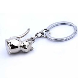 3D Cat Sleutelhanger Leuke Sleutelhanger Voor Vrouwen Kitten Lucky Cat Sleutelhanger Sleutel Houder Heren Auto PortachiaVi Chaveiro Llaveros Tas Charm G1019