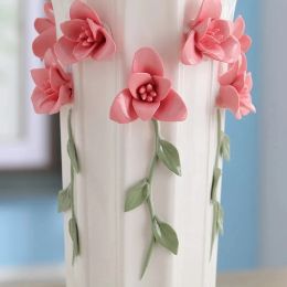 Vase en céramique 3D Home Decor Creative Design Porcelaine Decorative Flower Vase pour décoration de mariage