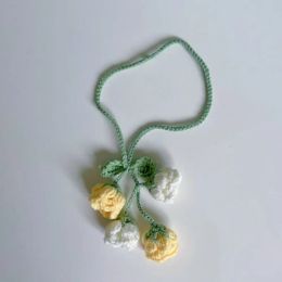 3D Cherry Rose Peach Orchid Lily Bookmark Knited Knited Bookmark ÉCOLE ÉTUDIANT FOURNIS LE LIVRE MAIN MARCHE