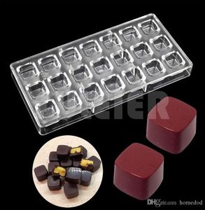 Molde de Chocolate 3D, cubos caseros de Chocolate, herramientas de pastelería DIY, moldes de policarbonato para chocolate, herramientas de pastelería de plástico para hornear 3977832
