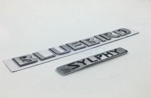 Autocollant 3D chromé ABS pour Nissan Bluebird Sylphy, emblème de Logo de coffre arrière de voiture, plaque signalétique, autocollant 5370251