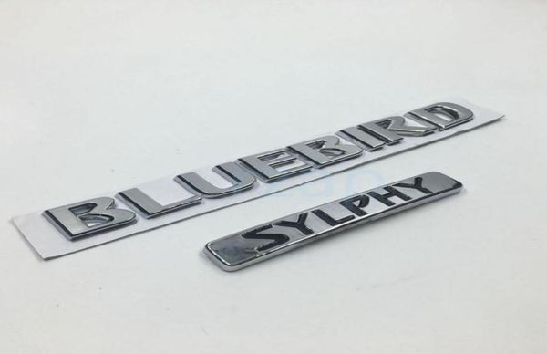 Autocollant 3D chromé ABS pour Nissan Bluebird Sylphy, emblème de Logo de coffre arrière de voiture, plaque signalétique, autocollant 5188452