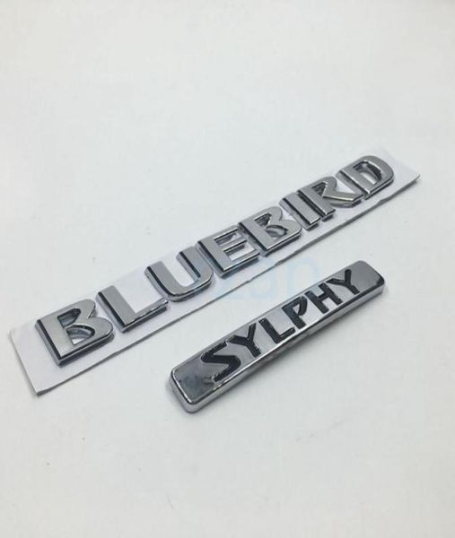 Autocollant 3D chromé ABS pour Nissan Bluebird Sylphy, emblème de Logo de coffre arrière de voiture, plaque signalétique, autocollant 5270488