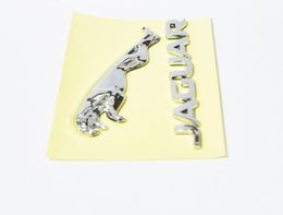 3D Chrome séparé léopard lettre botte porte latérale coffre emblème arrière Badge autocollant pour Jaguar emblème X S F type XF XJ XK XJR XJL 111532085