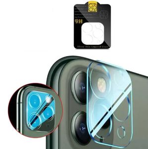 Objectif de caméra transparent 3D en verre trempé, protecteur d'écran arrière résistant aux rayures, film entièrement couvert pour iPhone 15 14 13 12 mini 11 pro max avec Flash Circle fashion