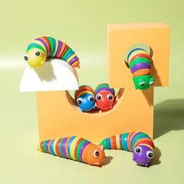 Les jouets de slug Creative Twist Creative 3D soulagent la décompression amusante escargots du jouet doigt se boucles fidget sensoriel 240408