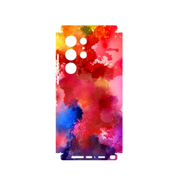 3D Colorful Mignon Matter Matte Skin Film Full Body Phone Sticker pour Samsung Galaxy S23 Ultra S23 Plus S22 + A14 Back + Sides Enveloppement