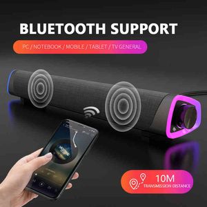 3D Computer Speakers Bluetooth-Compatible 5.0 Wired Luidspreker Surround Soundbar Speaker Sound Bar Laptop Notebook PC