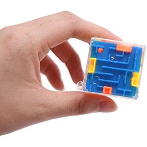 3D Cube Maze Puzzle Box Mind Puzzles Game Blue Yellow Sinaasappel Toy Hand Games Challenge Fidget Toys Balance Educational for Children