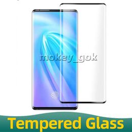 3D Curved Full Glue 9H Protector de pantalla de vidrio templado para VIVO X60 X70 Pro Plus X70ProPlus VIVO X60Pro IQOO 5 8 9 10PRO 5G NEX 3 2S HD Clear